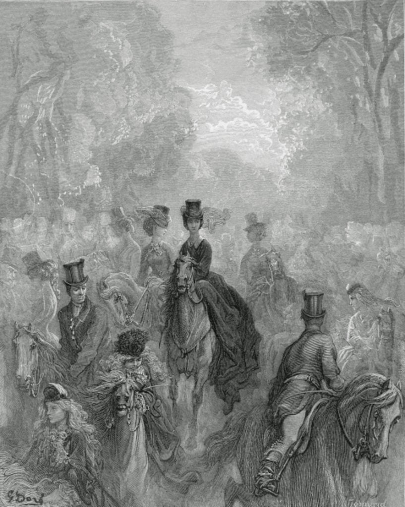 Detail of The Ladies' Mile by Gustave Dore