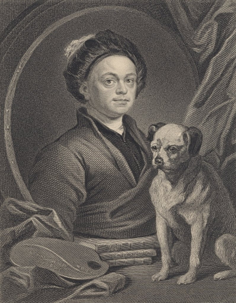 Detail of Self Portrait by William Hogarth