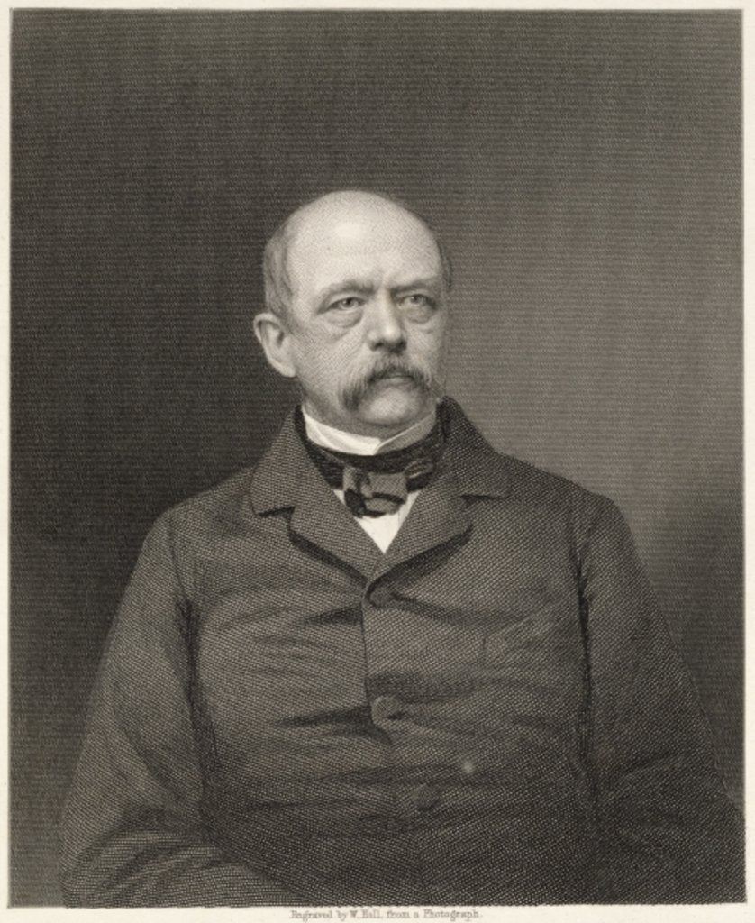 Detail of Portrait of Otto von Bismarck by Anonymous