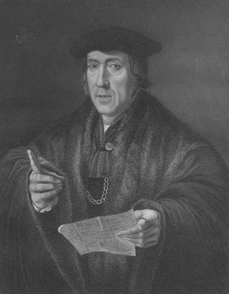 Detail of Portrait of Sir John More by Jan Cornelisz Vermeyen