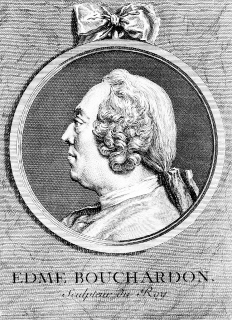 Detail of Edme Bouchardon by Charles Nicolas II Cochin