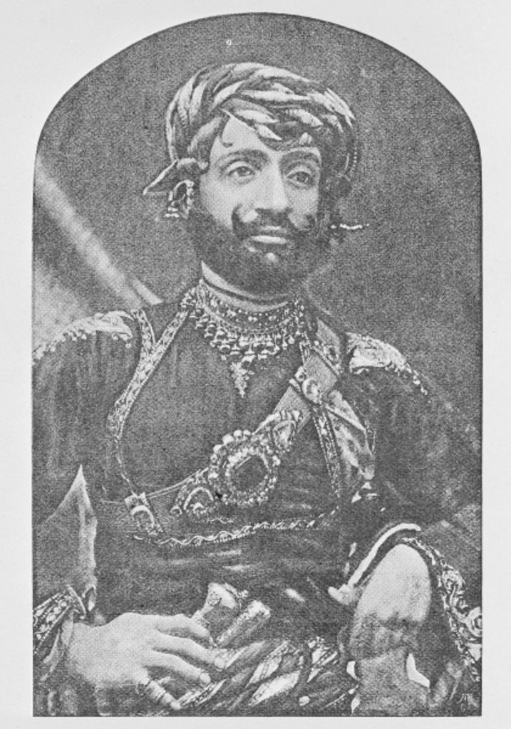 Detail of Muhammad Mahabat Khanji II, Nawab Sahib of Junagadh by Indian Photographer