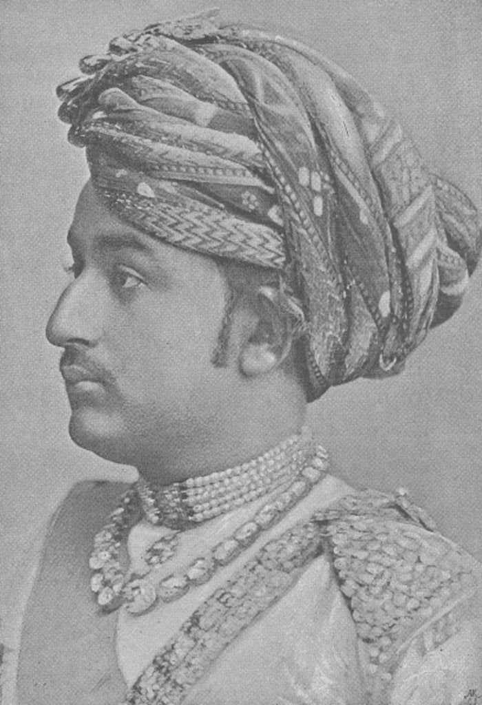 Detail of Khengarji III, Maharao of Cutch by English Photographer