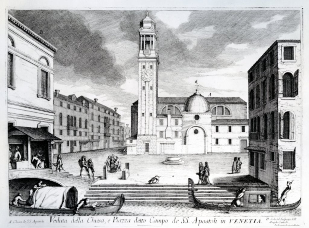 A View of Santi Apostoli, Venice by Italian School