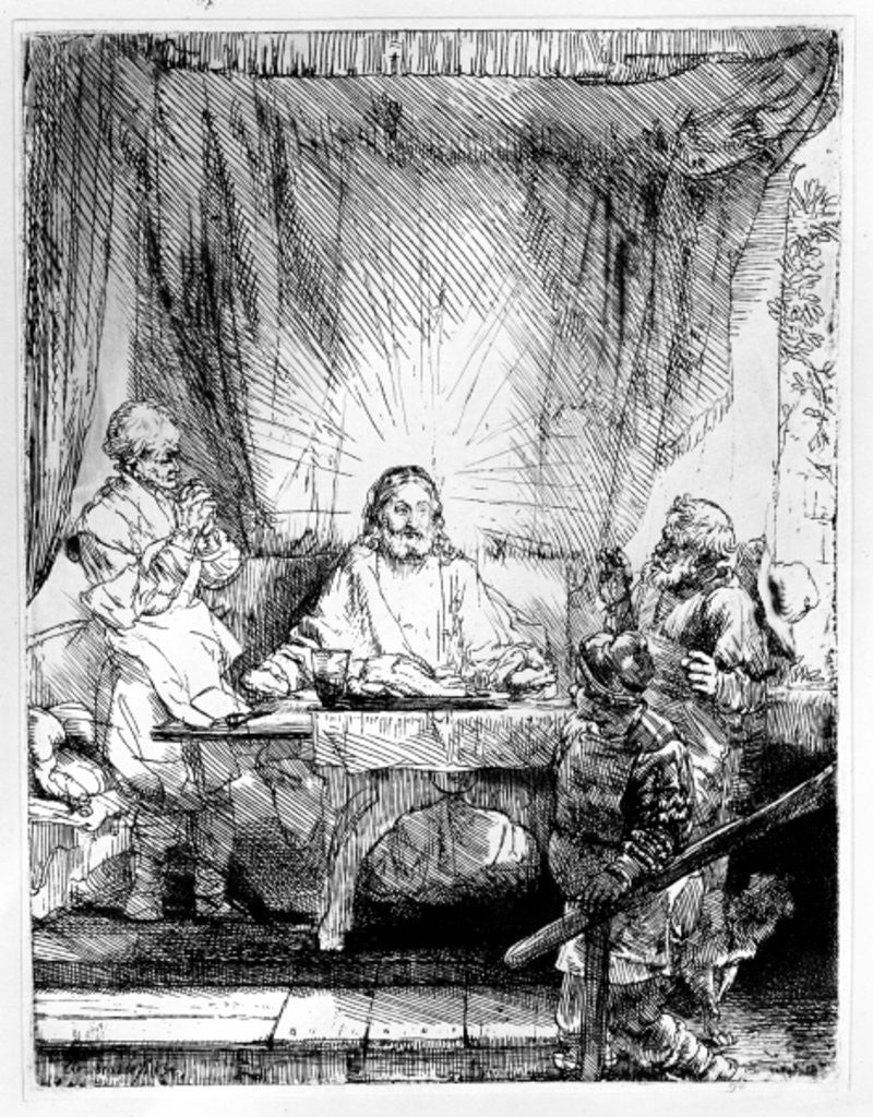 Detail of Supper at Emmaus by Rembrandt Harmensz. van Rijn
