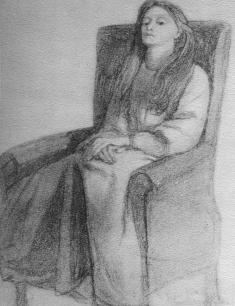 Elizabeth Siddal, c.1853 by Dante Gabriel Charles Rossetti