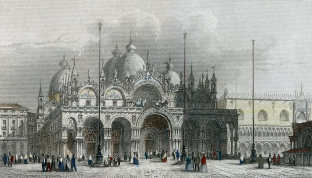 Detail of Basilica di San Marco, Venice by Giovanni Pividor