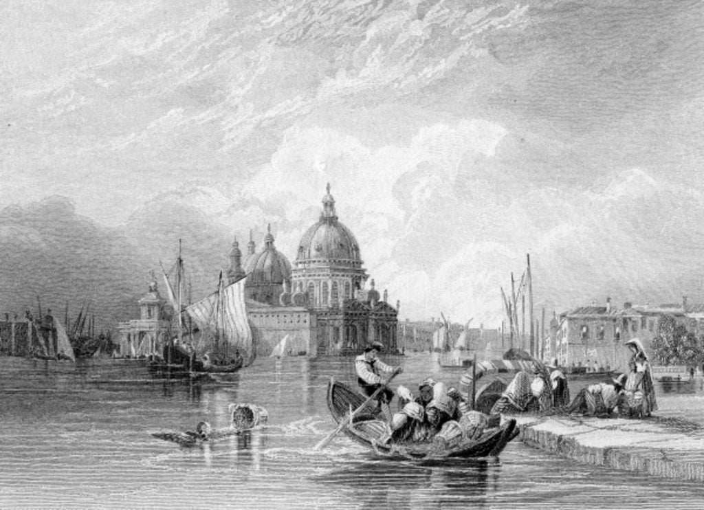 Detail of The Grand Canal, Venice by Charles Bentley