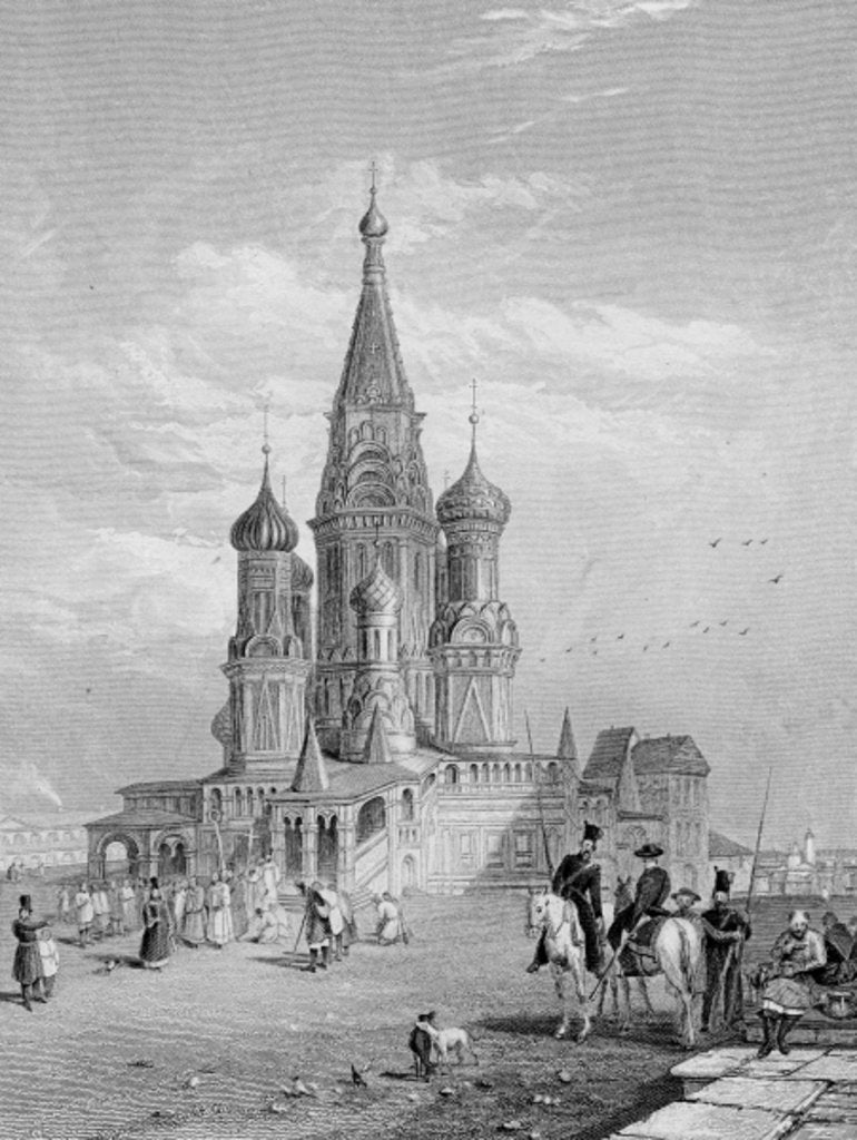 Detail of St. Basil's Cathedral, Moscow by Alfred Gomersal Vickers
