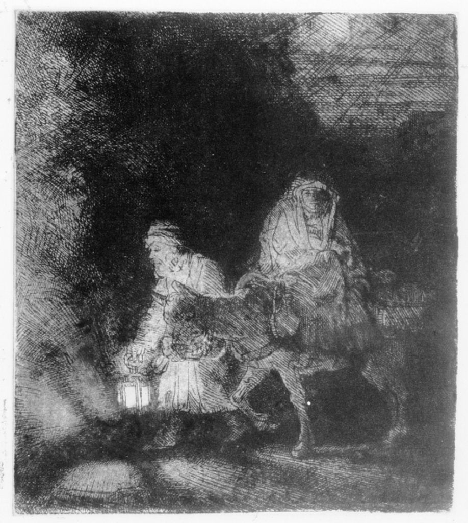 Detail of The Flight into Egypt, 1651 by Rembrandt Harmensz. van Rijn