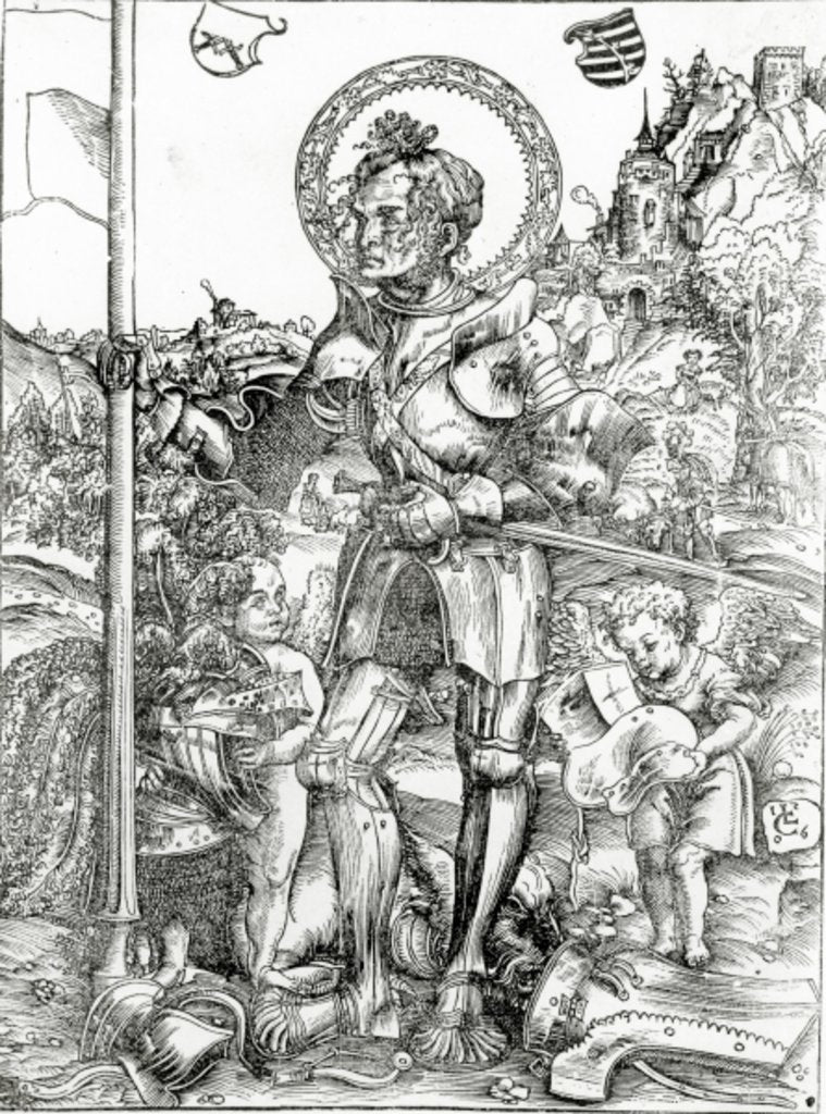 Detail of St. George, 1506 by Lucas the Elder Cranach