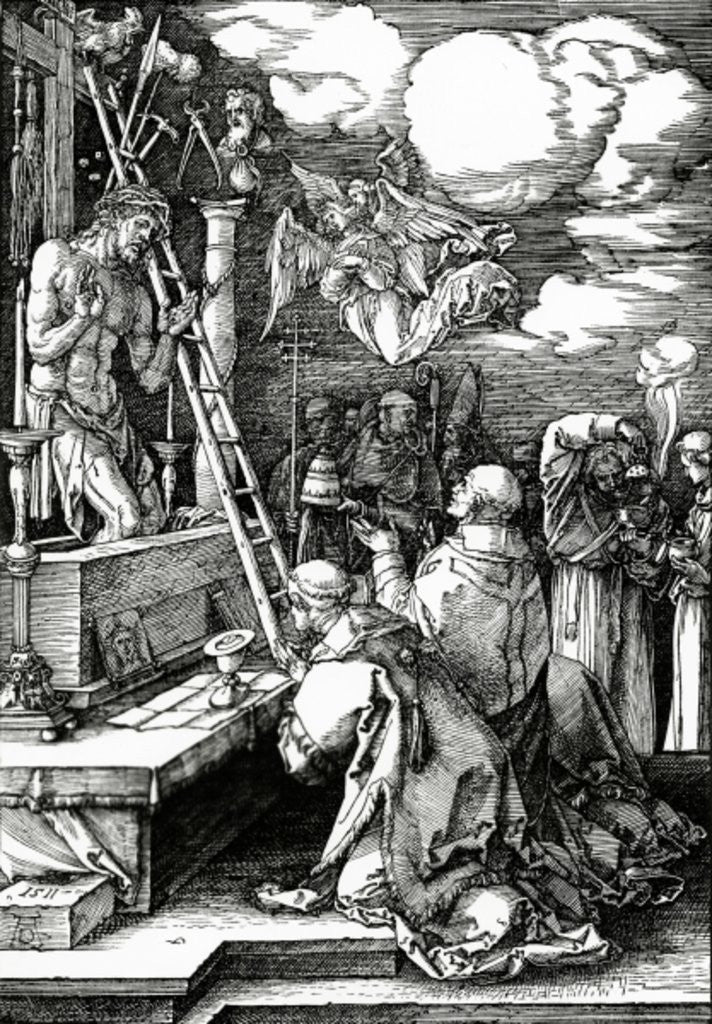 Detail of The Mass of St. Gregory by Albrecht Dürer or Duerer