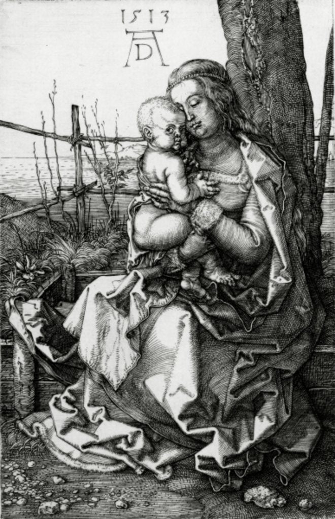 Detail of The Virgin and Child seated under a tree, 1513 by Albrecht Dürer