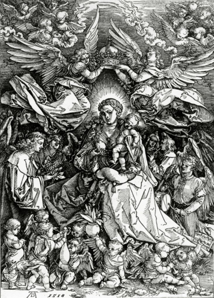 Detail of The Coronation of the Virgin and Child by Albrecht Dürer or Duerer