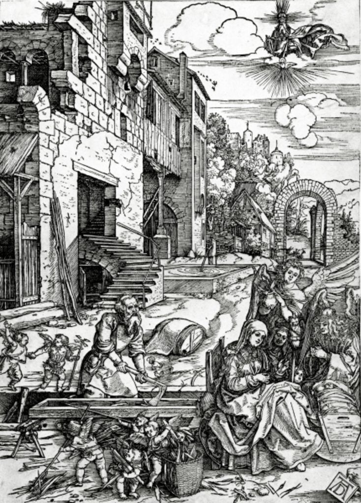 Detail of The Rest on the Flight into Egypt by Albrecht Dürer