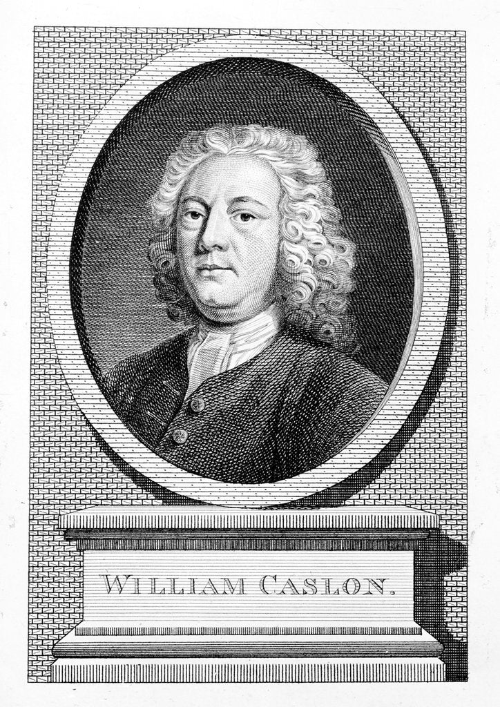 Detail of William Caslon by English School