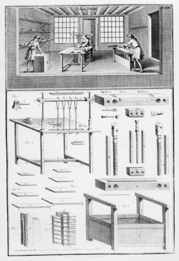 Detail of Relieur-Doreur by French School