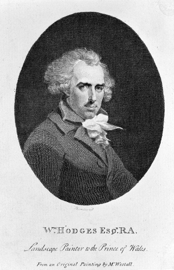 Detail of William Hodges RA by Richard Westall