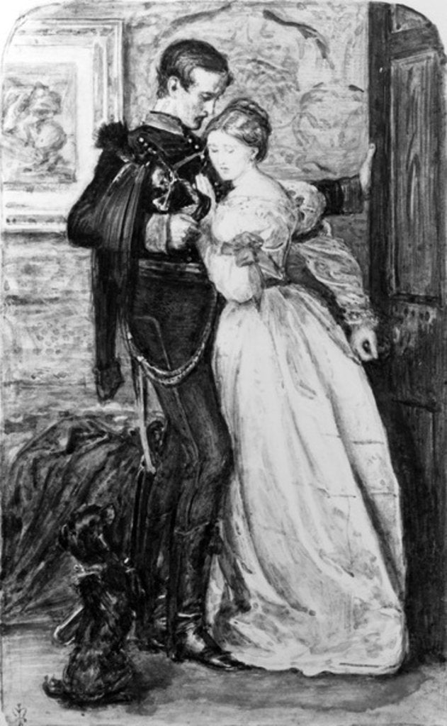 Detail of The Black Brunswicker by Sir John Everett Millais