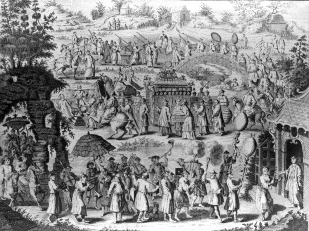 Detail of Procession of a Bride going home to her Husband by Nathaniel Parr