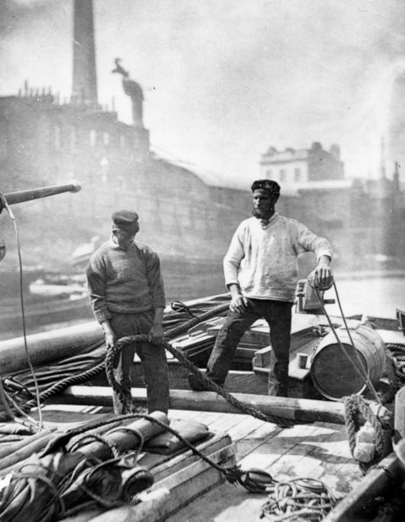 Detail of Workers on the 'Silent Highway', 1877-78 by John Thomson