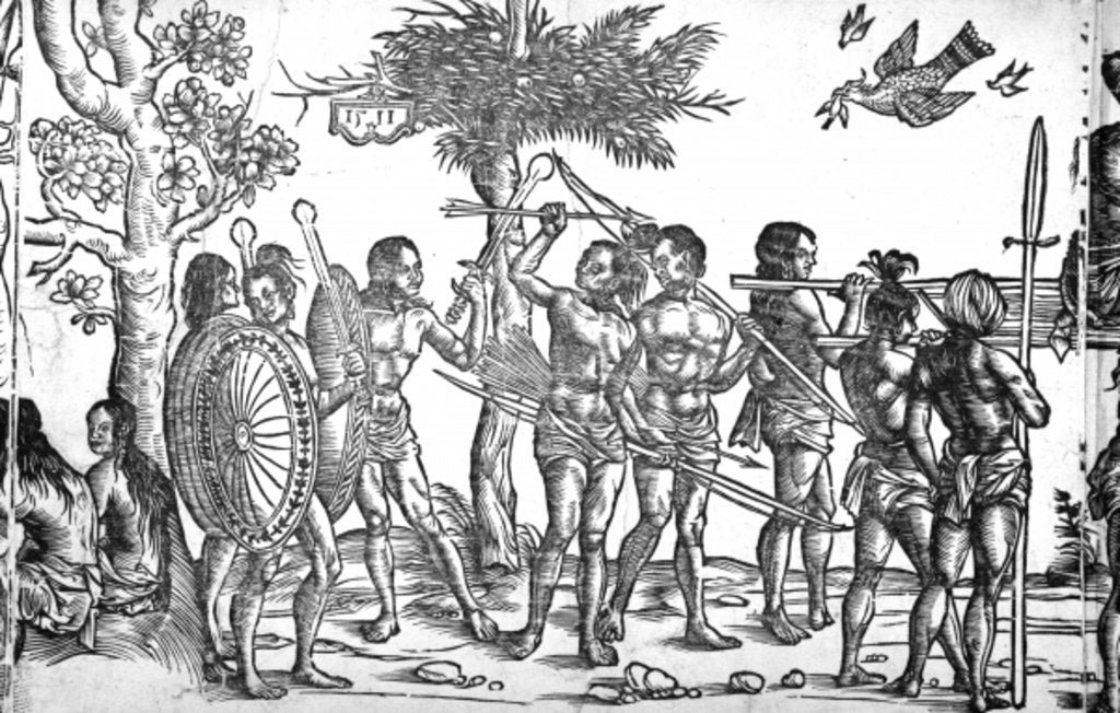 Detail of Der Kunig von Gutzin, print made by George Glockendon, 1511 by Hans Burgkmair