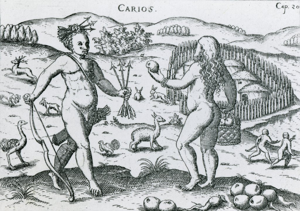 Detail of The Carios of Paraguay, 1599 by Ulrich Schmidl