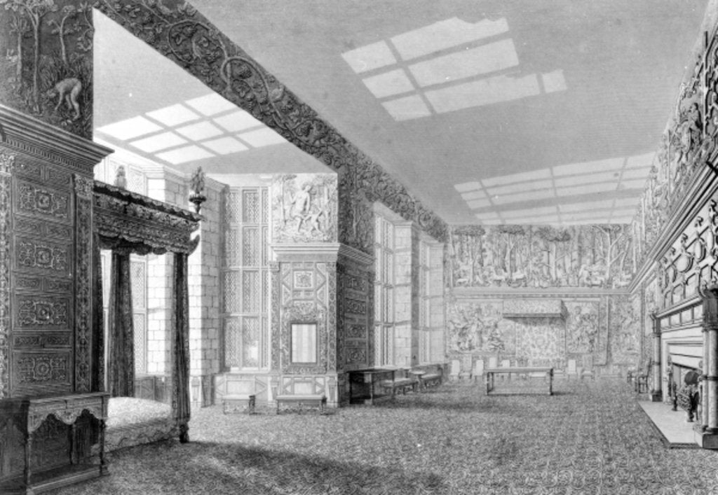 Detail of The High Great Chamber, Hardwick Hall by English Photographer