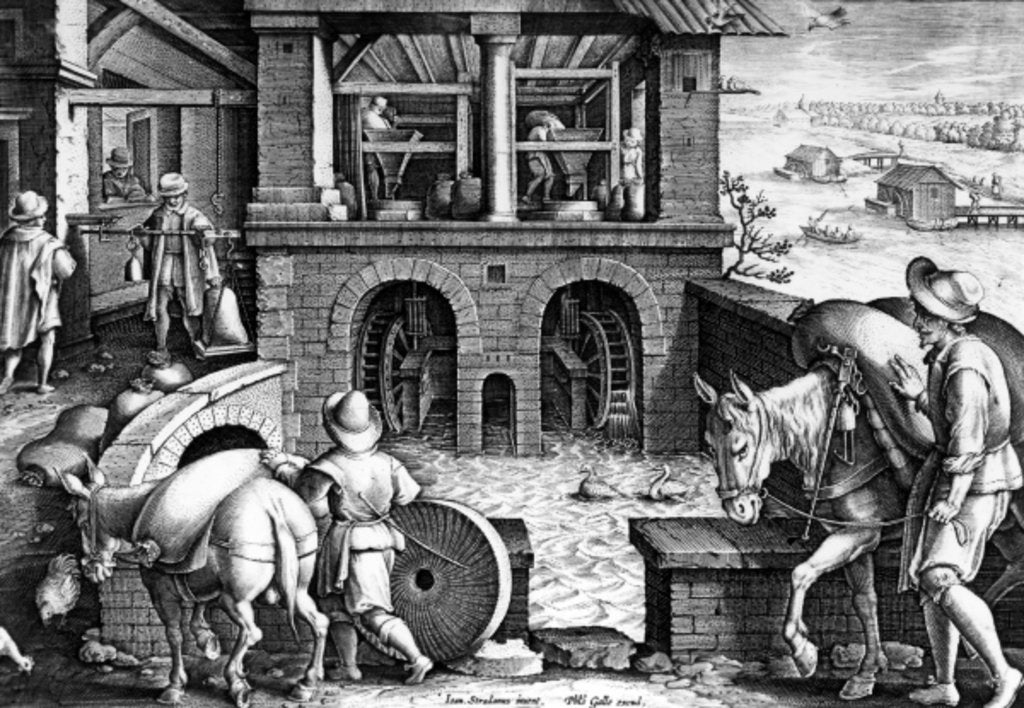 Detail of Mola Aquaria by Jan van der  Straet
