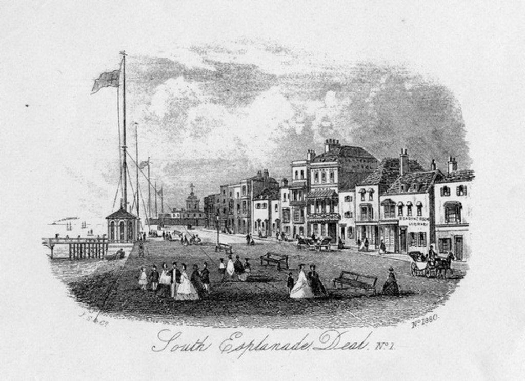 Detail of South Esplanade, Deal by English School