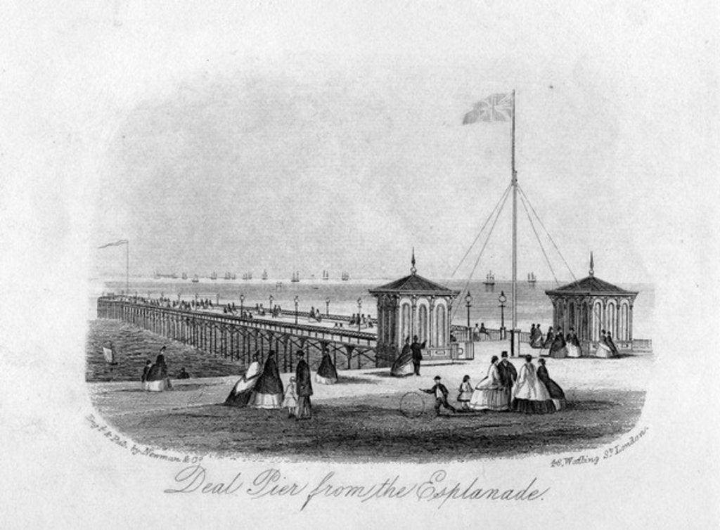 Detail of Deal Pier from the Esplanade by English School