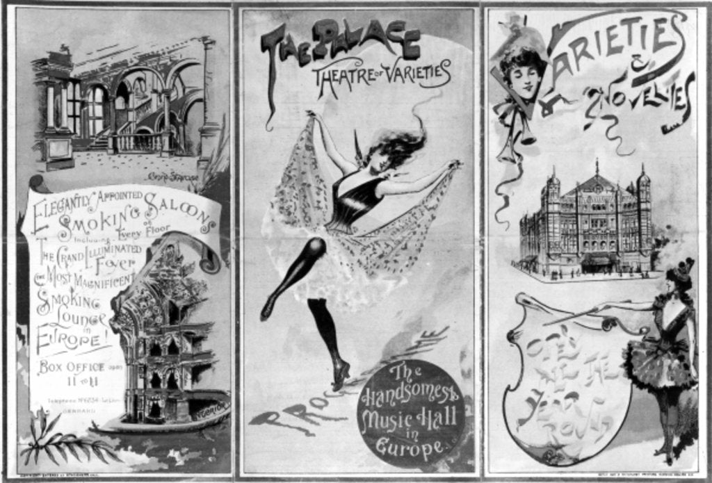 Detail of The Palace Theatre of Varieties by English School