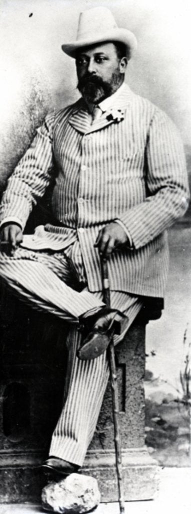Detail of Albert Edward, Prince of Wales, late 19th century by Anonymous