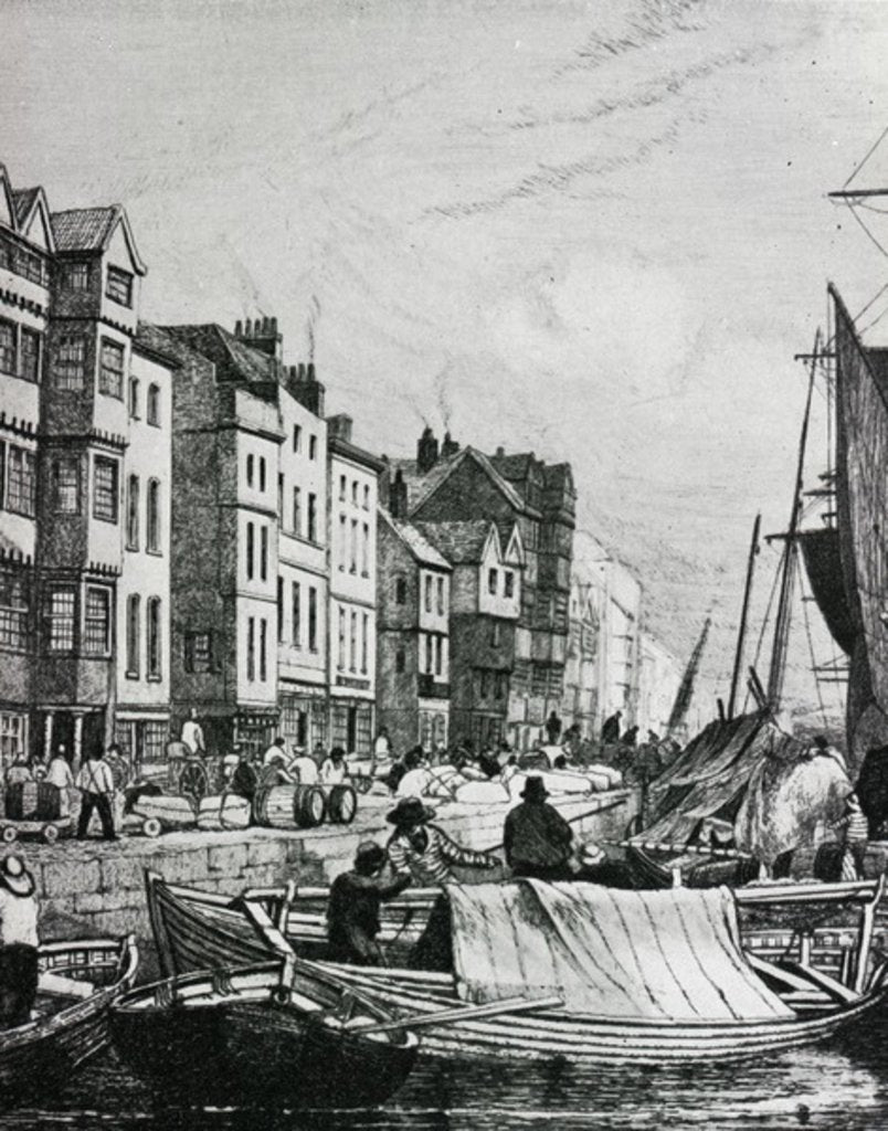 Detail of Newcastle Quayside by English School