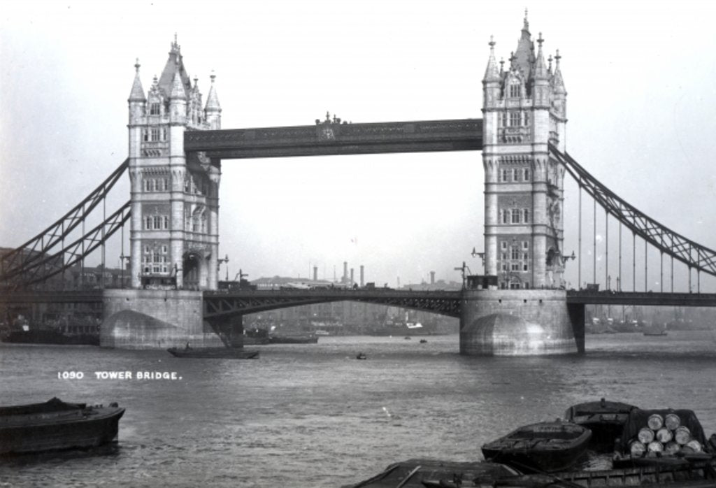 Detail of View of Tower Bridge by English Photographer