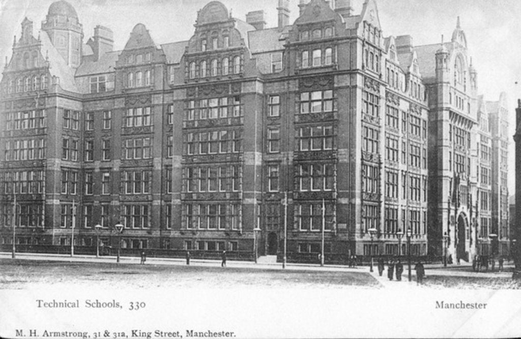 Detail of The Technical Schools, Manchester by English Photographer