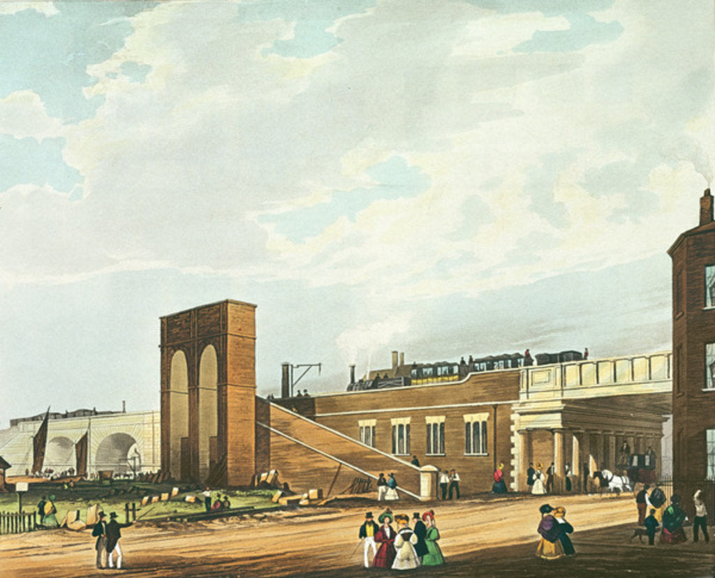 Detail of Entrance into Manchester Across Water Street by Thomas Talbot Bury