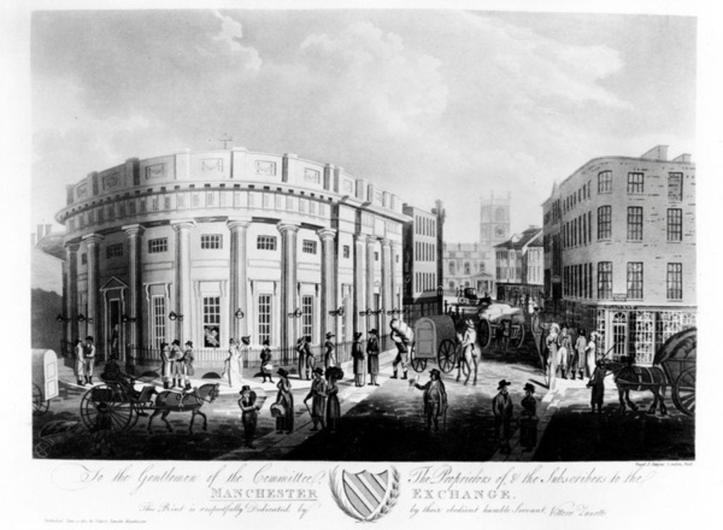 Detail of The Manchester Exchange, 1810 by Francis James Sarjent