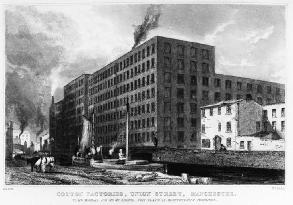 Detail of Cotton Factories, Union Street, Manchester by Samuel Austin