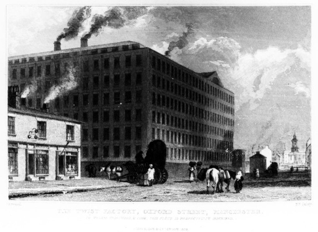 Detail of The Twist Factory, Oxford Street, Manchester by John (after) Harwood