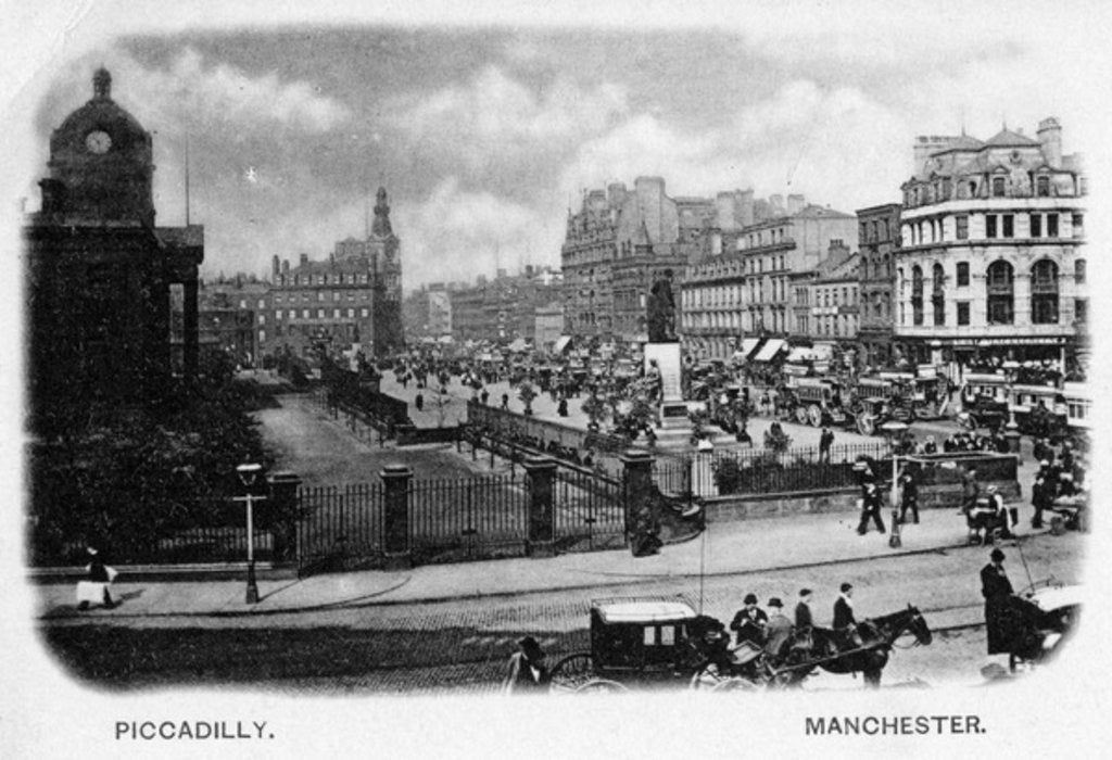 Detail of Piccadilly, Manchester by English Photographer