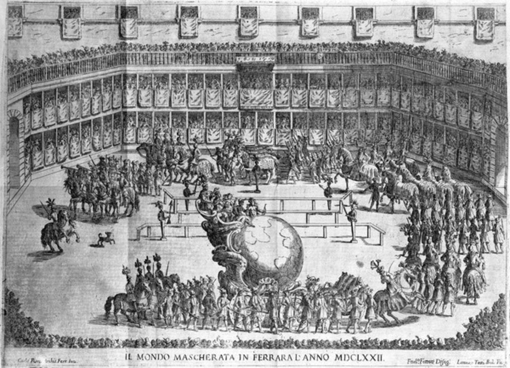 Detail of Procession of the Globe, Ferrara by Francesco Ferrari