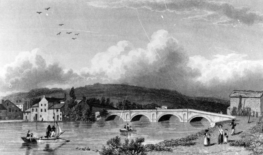 Detail of Strammongate Bridge, Kendal by William Westall