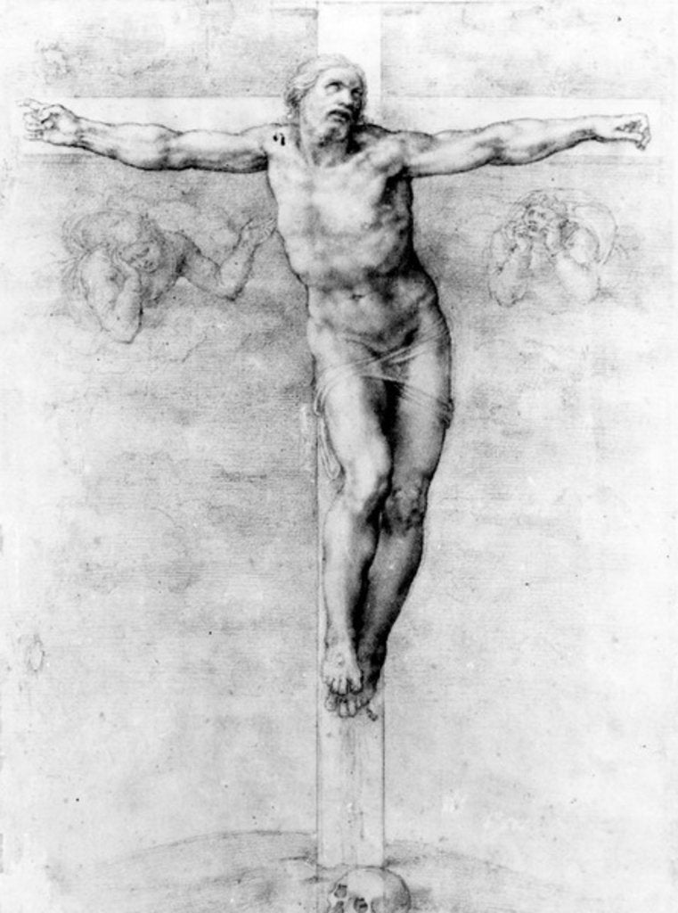 Detail of Christ on the Cross, 1538-41 by Michelangelo Buonarroti