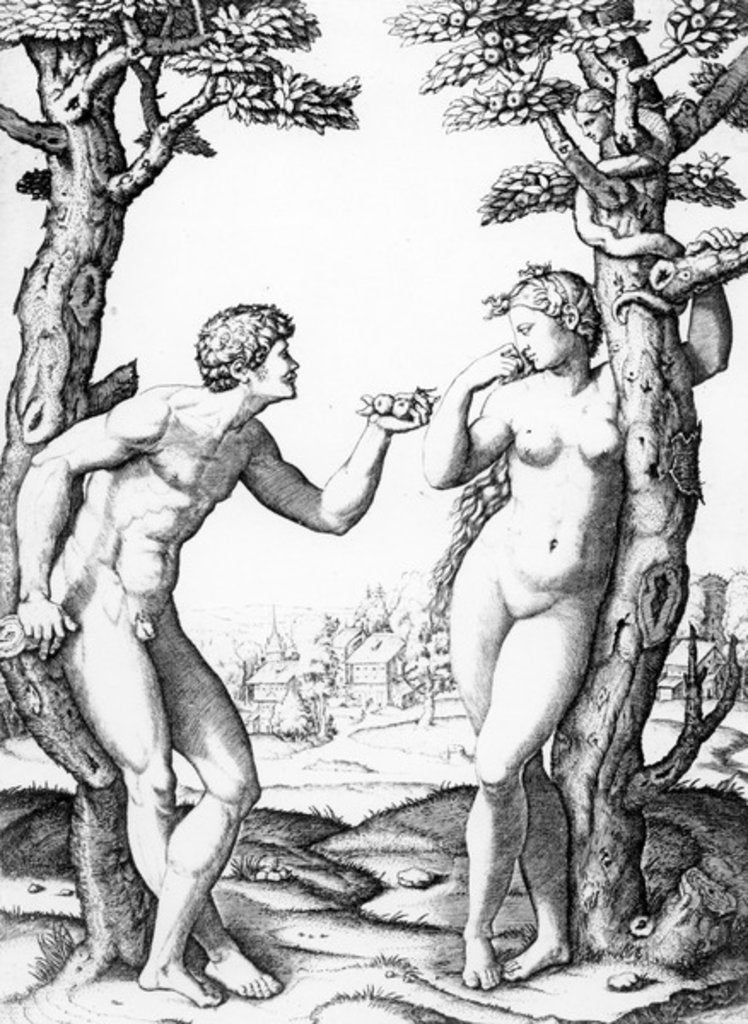 Detail of Adam and Eve by Raphael