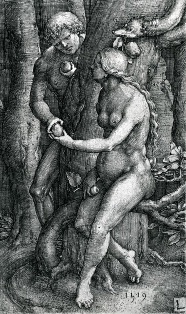 Detail of The Fall of Mankind, 1519 by Lucas van Leyden