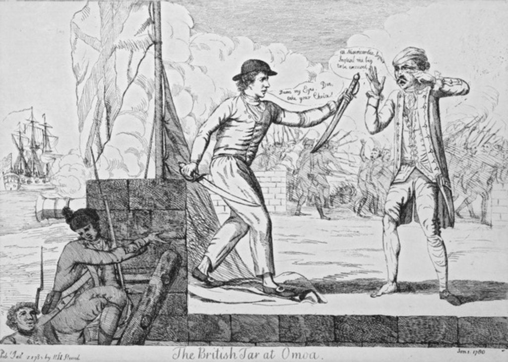 Detail of The British Tar at Omoa, 1780 by English School