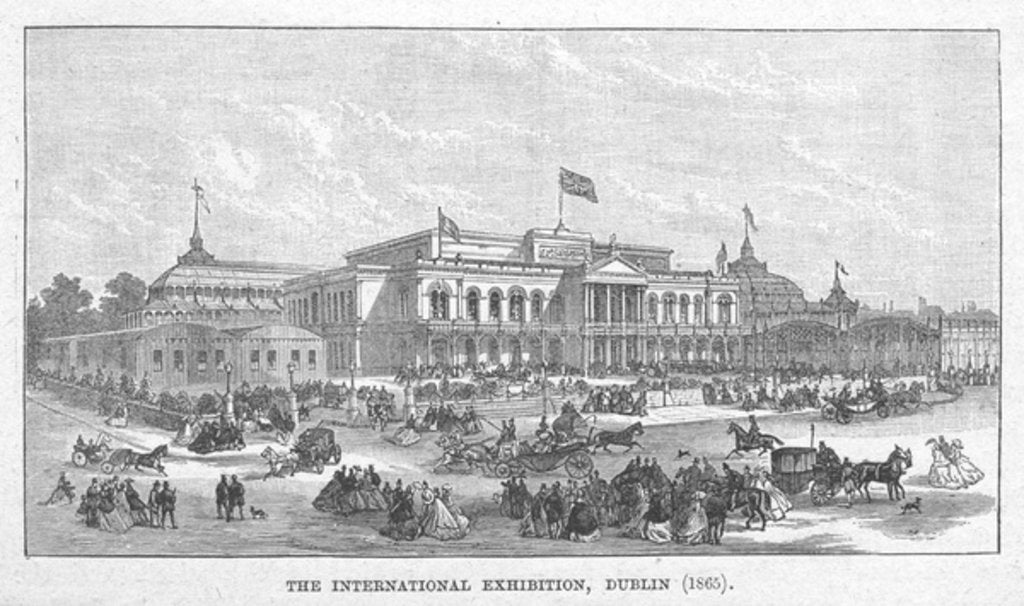 Detail of The International Exhibition, Dublin by English School