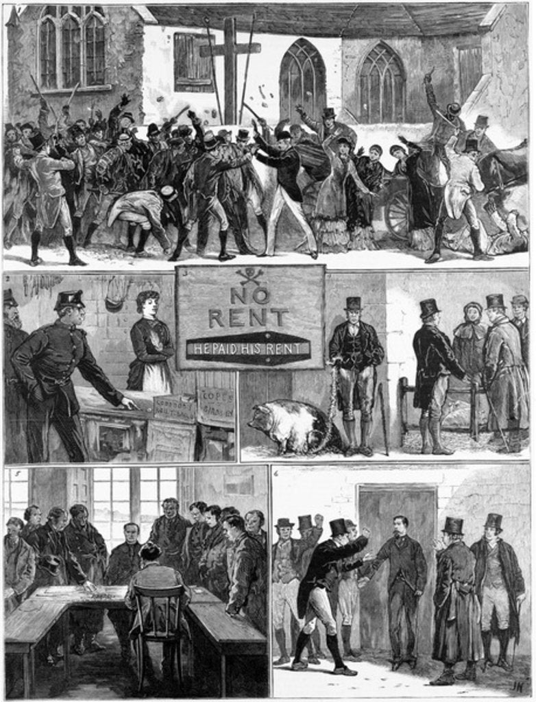 Detail of The Conditions of Ireland by English School