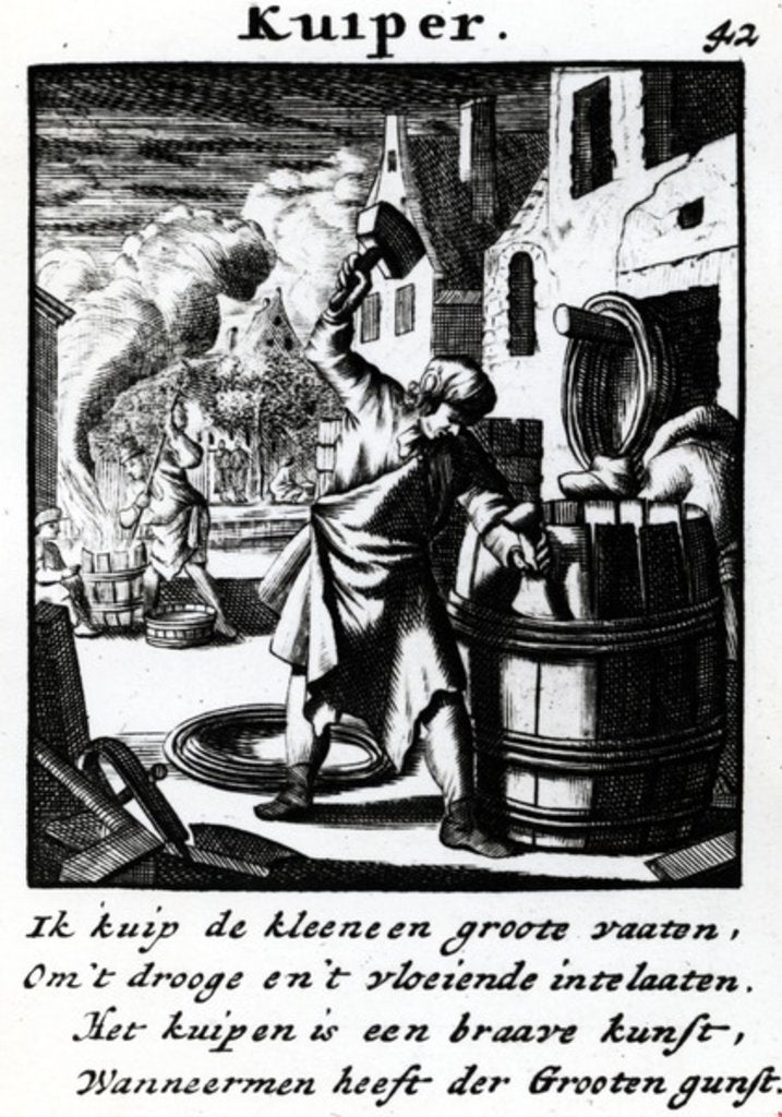 Detail of Cooper by Jan Luyken